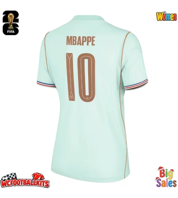 France Kylian Mbappe #10 Replica Away Stadium Shirt for Women World Cup 2026 Short Sleeve